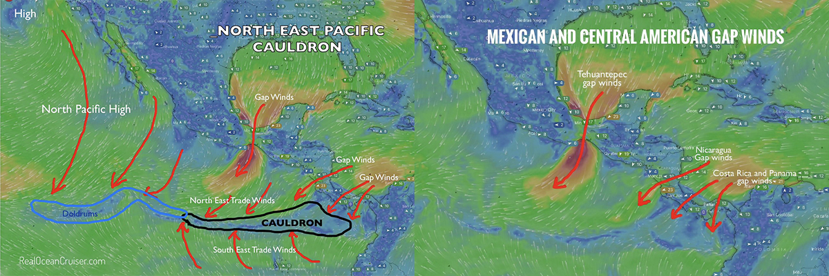 The North East Pacific Cauldron generates lots of cyclones each year